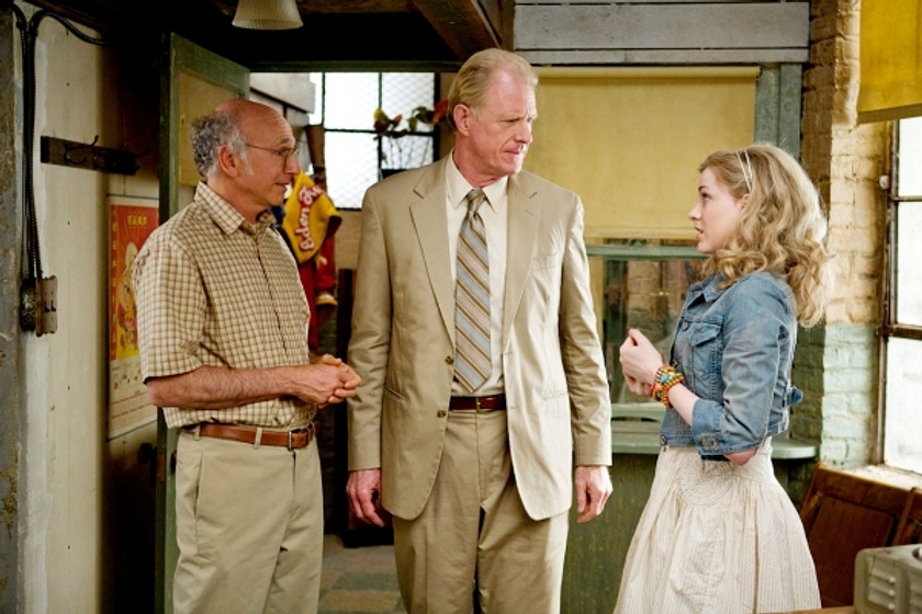 Evan Rachel Wood y Larry David en Si la cosa funciona