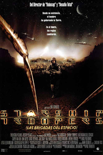 Poster de Starship Troopers. Las Brigadas del Espacio