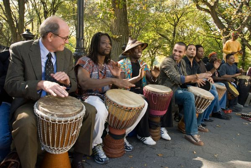Richard Jenkins y Haaz Sleiman en The Visitor