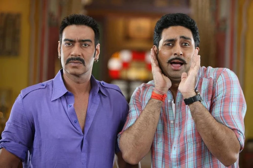 Abhishek Bachchan y Ajay Devgn en bol-bachchan