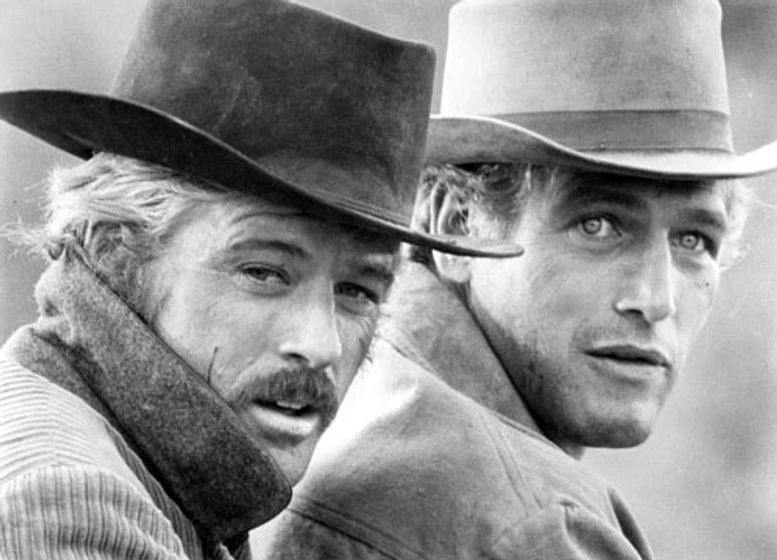 Robert Redford y Paul Newman en dos-hombres-y-un-destino