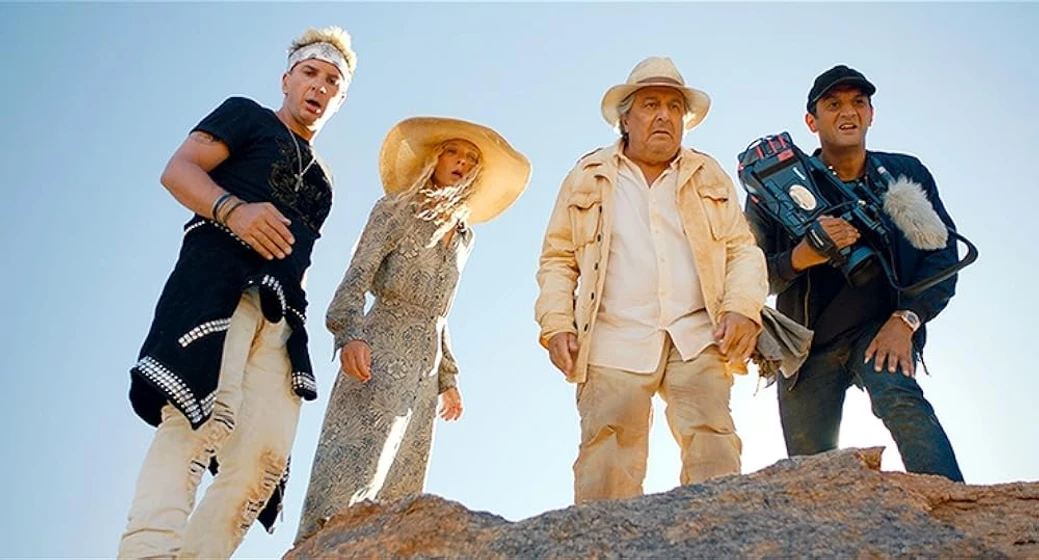 Christian Clavier, Ramzy Bedia, Sylvie Testud y Michaël Youn en vacaciones-en-africa