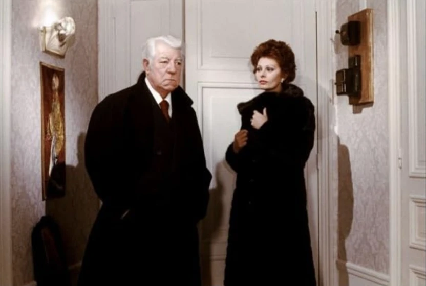 Sophia Loren y Jean Gabin en el-veredicto-1974