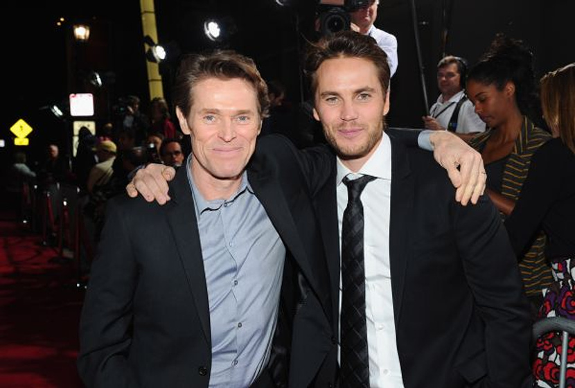 Willem Dafoe y Taylor Kitsch en John Carter (Premiere en Los Angeles. Febrero 2012)