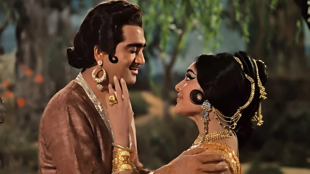 Sunil Dutt y Vyjayanthimala en amrapali
