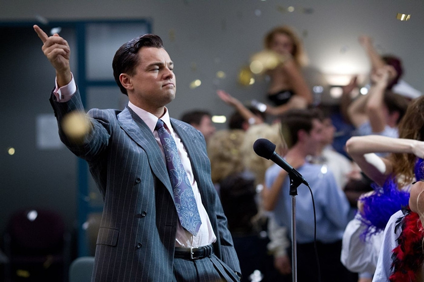 Leonardo DiCaprio en El Lobo de Wall Street