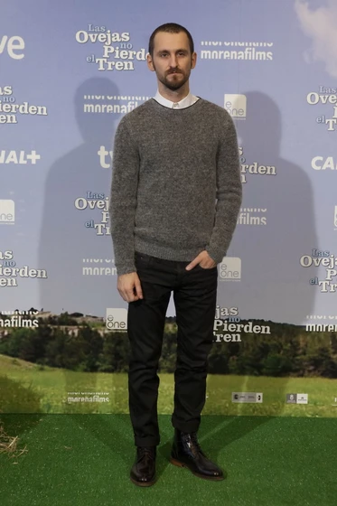 Raúl Arévalo en las-ovejas-no-pierden-el-tren (Photocall en Madrid. Enero 2015)