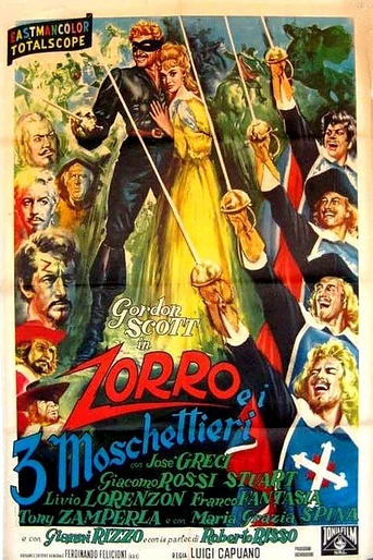 Poster de El Zorro y los Tres Mosqueteros