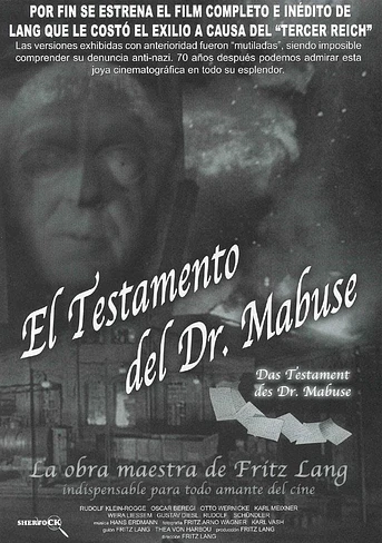 Poster de El Testamento del Dr. Mabuse