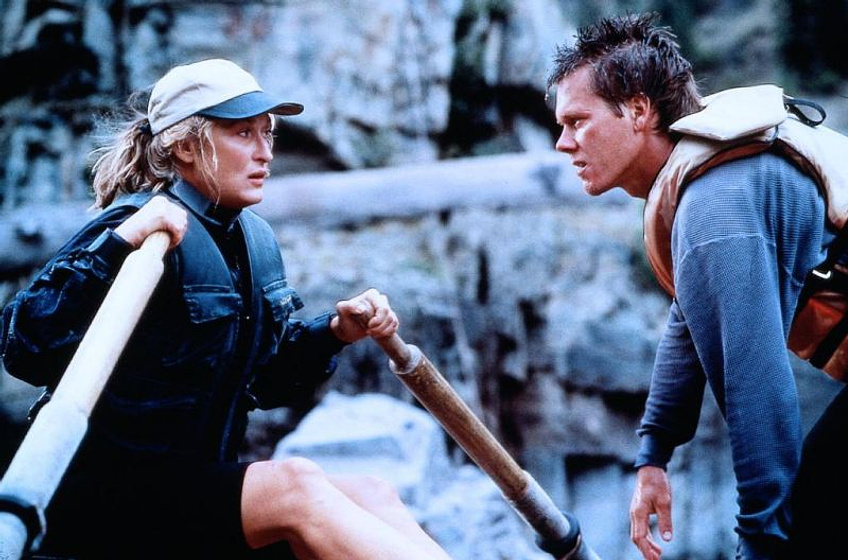 Kevin Bacon y Meryl Streep en Río Salvaje