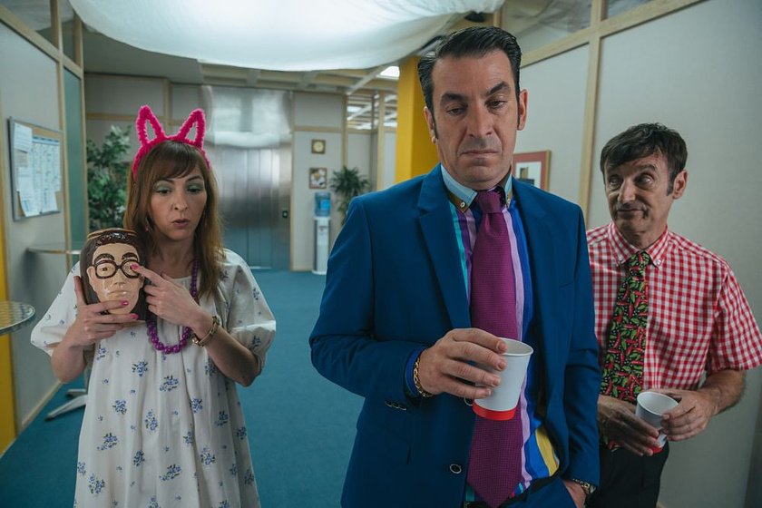 Arturo Valls, Esperanza Pedreño y Carlos Chamarro en Camera Café, la película