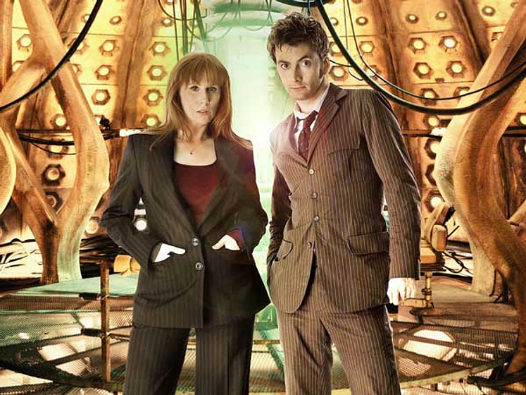David Tennant y Catherine Tate en Doctor Who (2005)