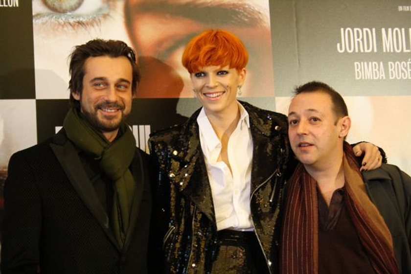 Jordi Mollà, Sigfrid Monleón y Bimba Bosé en El Cónsul de Sodoma (PREMIERE.MADRID.DIC09)