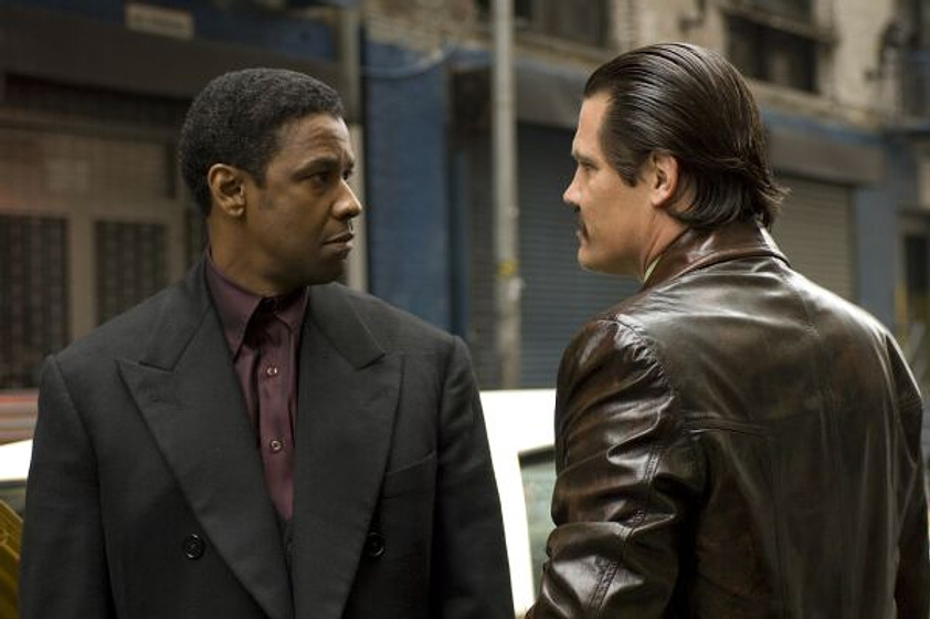 Denzel Washington y Josh Brolin en American Gangster