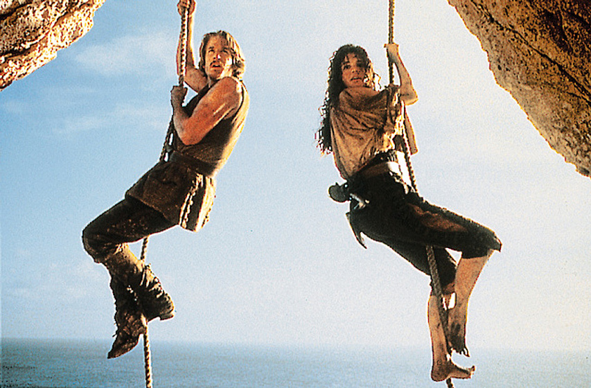 Matthew Modine y Geena Davis en La Isla de las Cabezas Cortadas