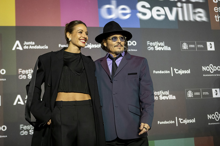 Johnny Depp y Antonia Desplat en Modigliani. Tres Días en Montparnasse (Festival de Sevilla. Noviembre 2024)
