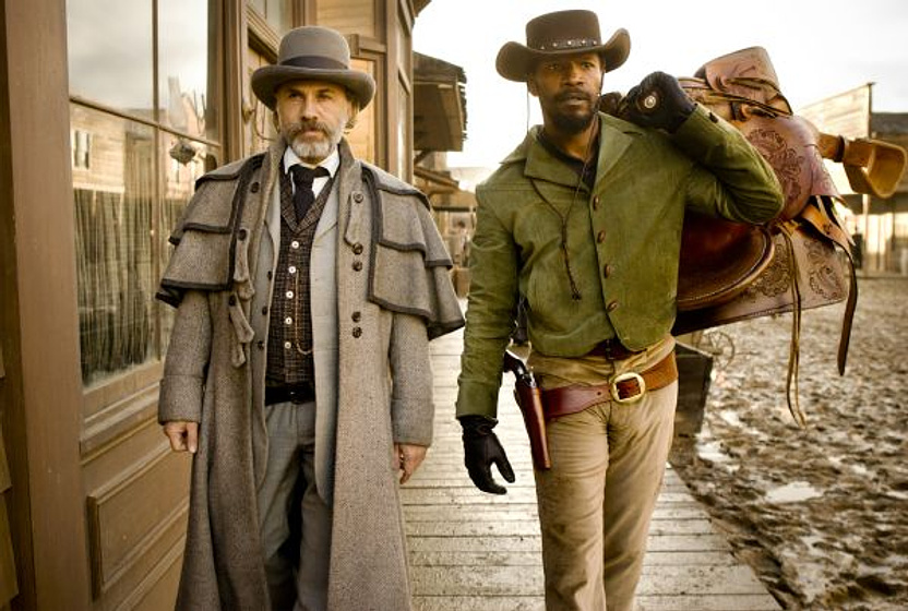 Jamie Foxx y Christoph Waltz en Django Desencadenado