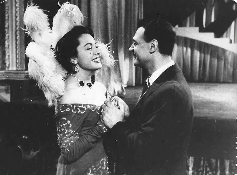 Luis Sandrini y Mercedes Serrano en maldicion-gitana