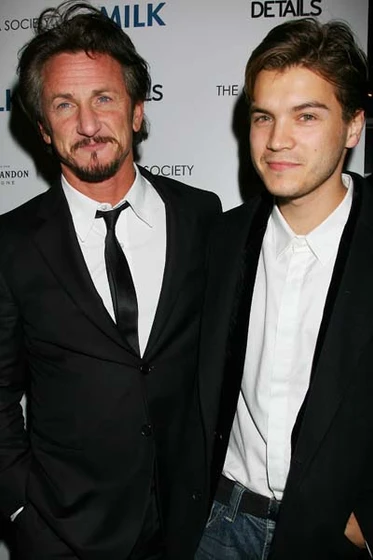 Sean Penn y Emile Hirsch en Mi Nombre es Harvey Milk (Premiere en New York. Noviembre 2008)