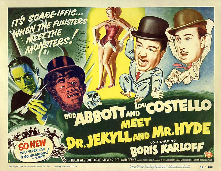Imagen de Abbott y Costello contra el Dr. Jekyll y Mr. Hyde (Cartel inglés)
