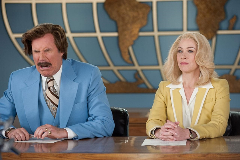 Will Ferrell y Christina Applegate en Los Amos de la Noticia