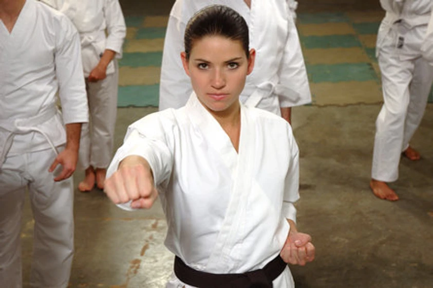 Ginny Weirick en ninja-cheerleaders