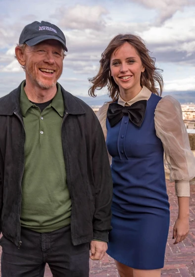 Ron Howard y Felicity Jones en inferno-2016 (Premiere en Florencia. Octubre 2016)