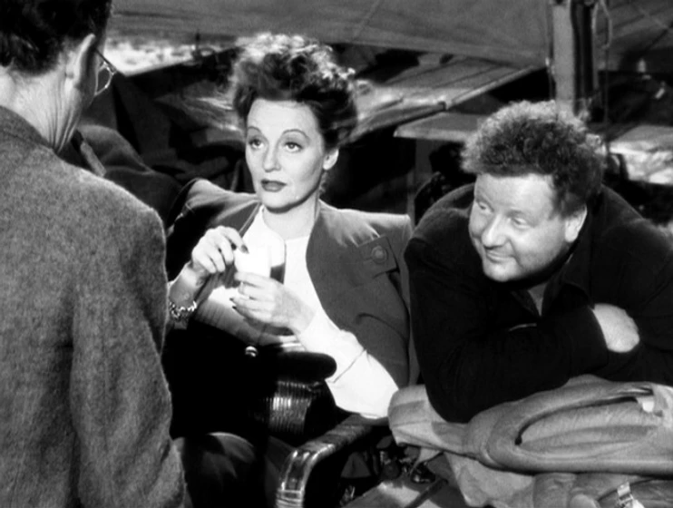 Tallulah Bankhead y Walter Slezak en naufragos