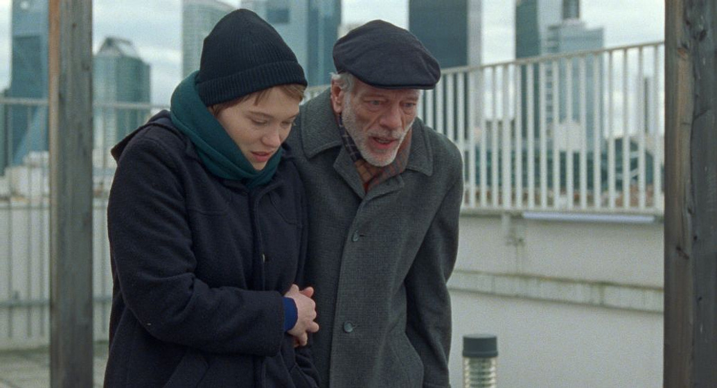 Pascal Greggory y Léa Seydoux en Una Bonita Mañana