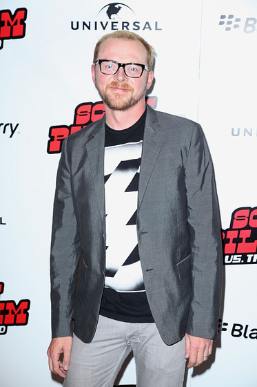 Simon Pegg en Scott Pilgrim contra el mundo (Premiere en Londres. Septiembre 2010)
