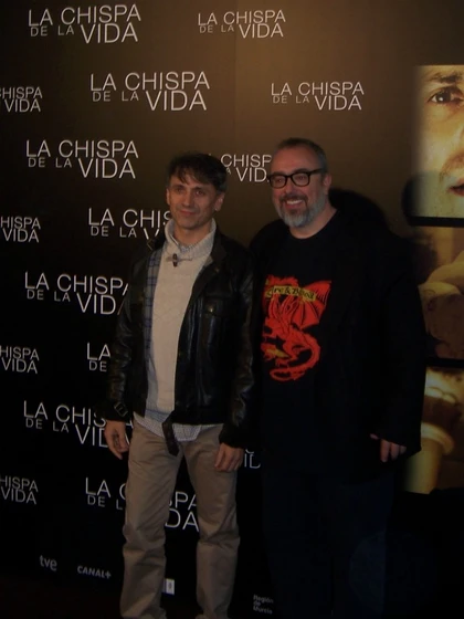 Álex de la Iglesia y José Mota en La Chispa de la vida (Photocall La chispa de la vida)