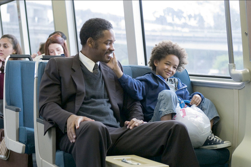 Will Smith y Jaden Smith en En Busca de la Felicidad