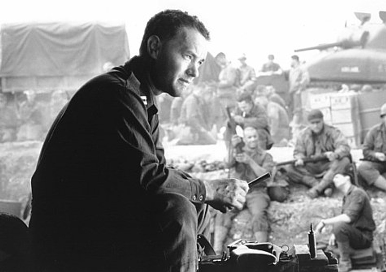 Tom Hanks en Salvar al Soldado Ryan