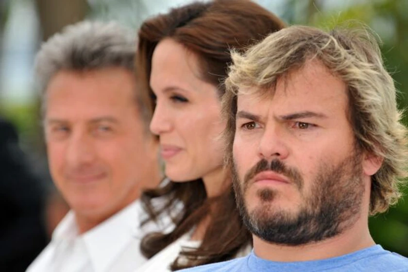 Angelina Jolie, Jack Black y Dustin Hoffman en Kung Fu Panda (Photocall en Cannes. Mayo 2008)