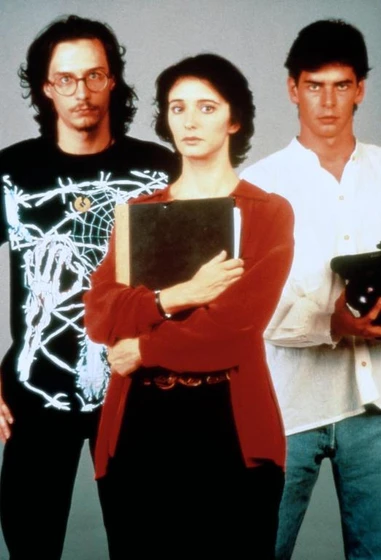 Eduardo Noriega [II], Fele Martínez y Ana Torrent en tesis