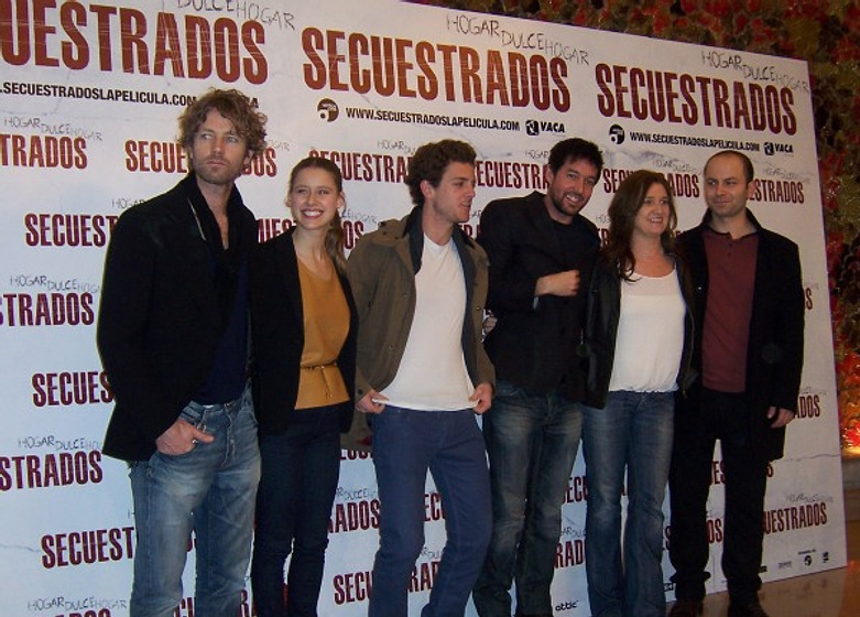Ana Wagener, Manuela Vellés, Miguel Ángel Vivas, Dritan Biba, Guillermo Barrientos y Martijn Kuiper en Secuestrados (Photocall 24/02/11)