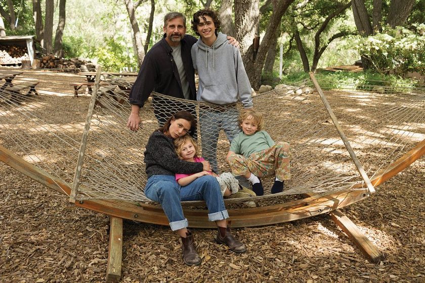 Maura Tierney, Steve Carell y Timothée Chalamet en Beautiful Boy. Siempre serás mi Hijo
