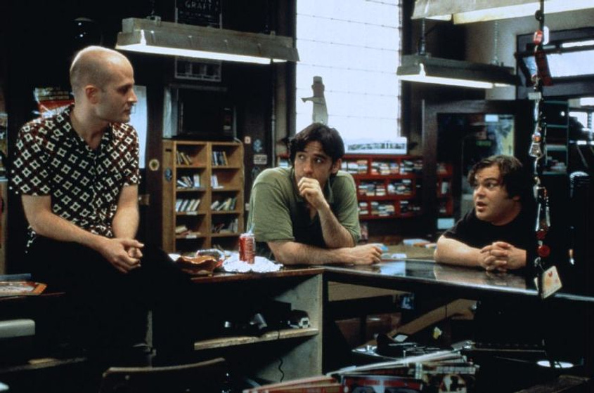 John Cusack, Todd Louiso y Jack Black en Alta Fidelidad