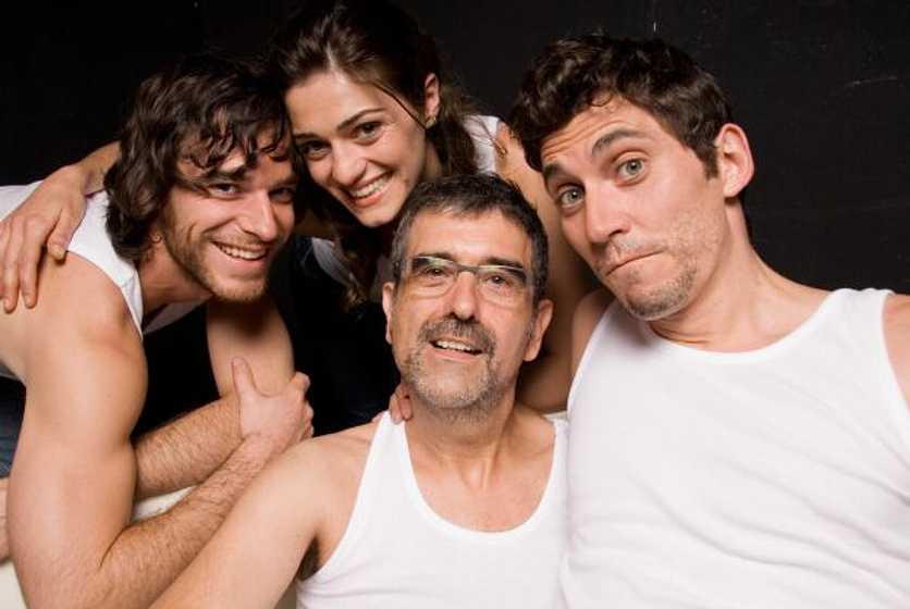 Olivia Molina, Joaquín Oristrell, Paco León y Alfonso Bassave en Dieta mediterránea