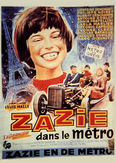 Imagen de Zazie en el Metro (Cartel francés original)