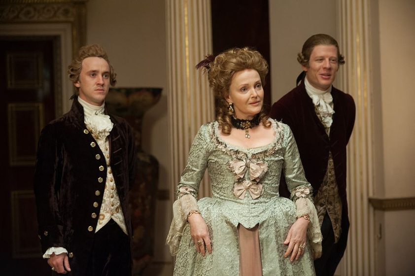 Tom Felton, Miranda Richardson y James Norton en Belle