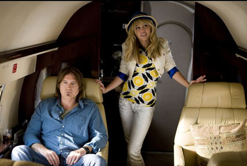 Billy Ray Cyrus y Miley Cyrus en Hannah Montana. La Película