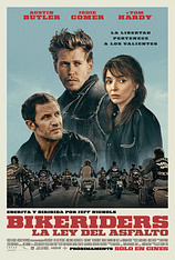 poster of movie Bikeriders. La Ley del Asfalto