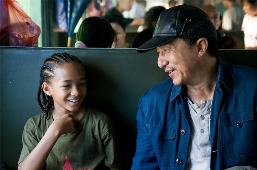 Jackie Chan y Jaden Smith en The Karate Kid