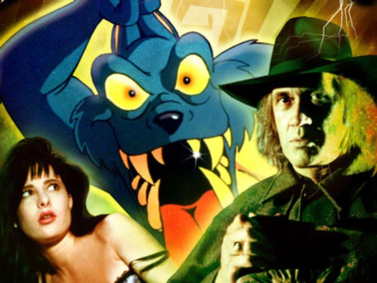 David Carradine en Evil Toons (Poster promocional)