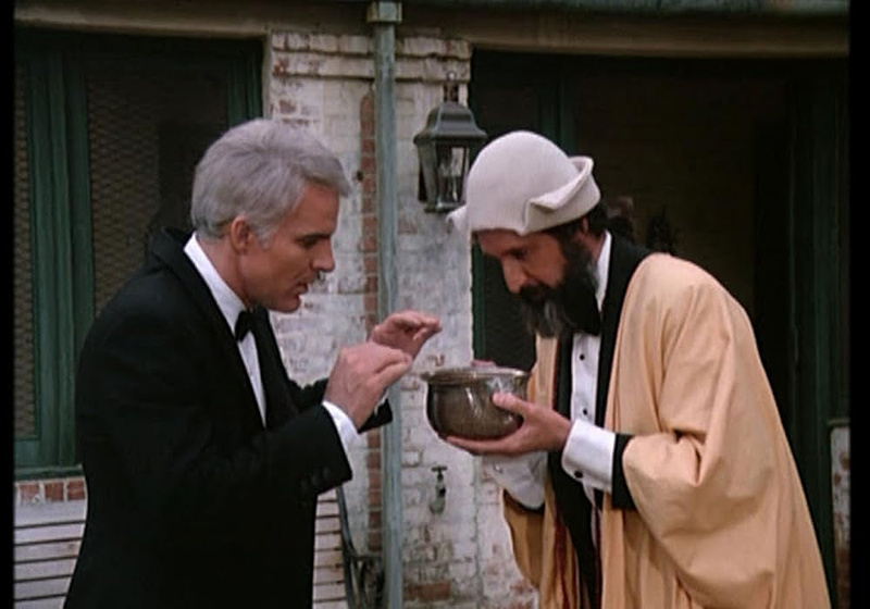 Steve Martin y Richard Libertini en dos-veces-yo