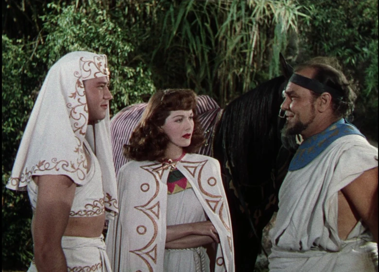 Turhan Bey, Harry Cording y María Montez en sudan-la-reina-del-nilo