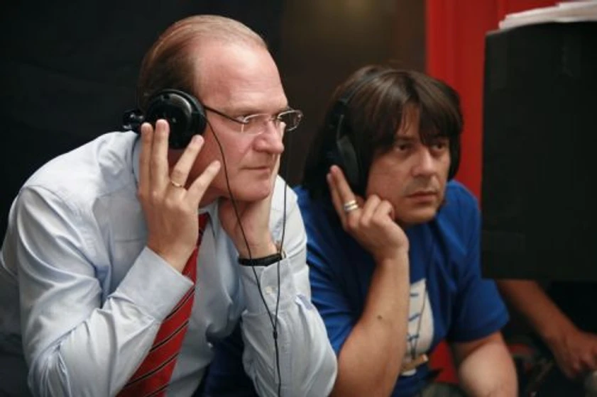Lluís Homar y Juan Cruz en cobardes
