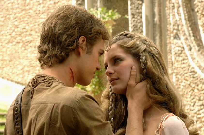 Hayden Christensen y Mischa Barton en Aprendiz de caballero