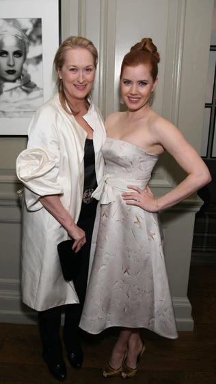 Meryl Streep y Amy Adams en la-duda-2008 (Premiere en Reino Unido. Enero 2009)